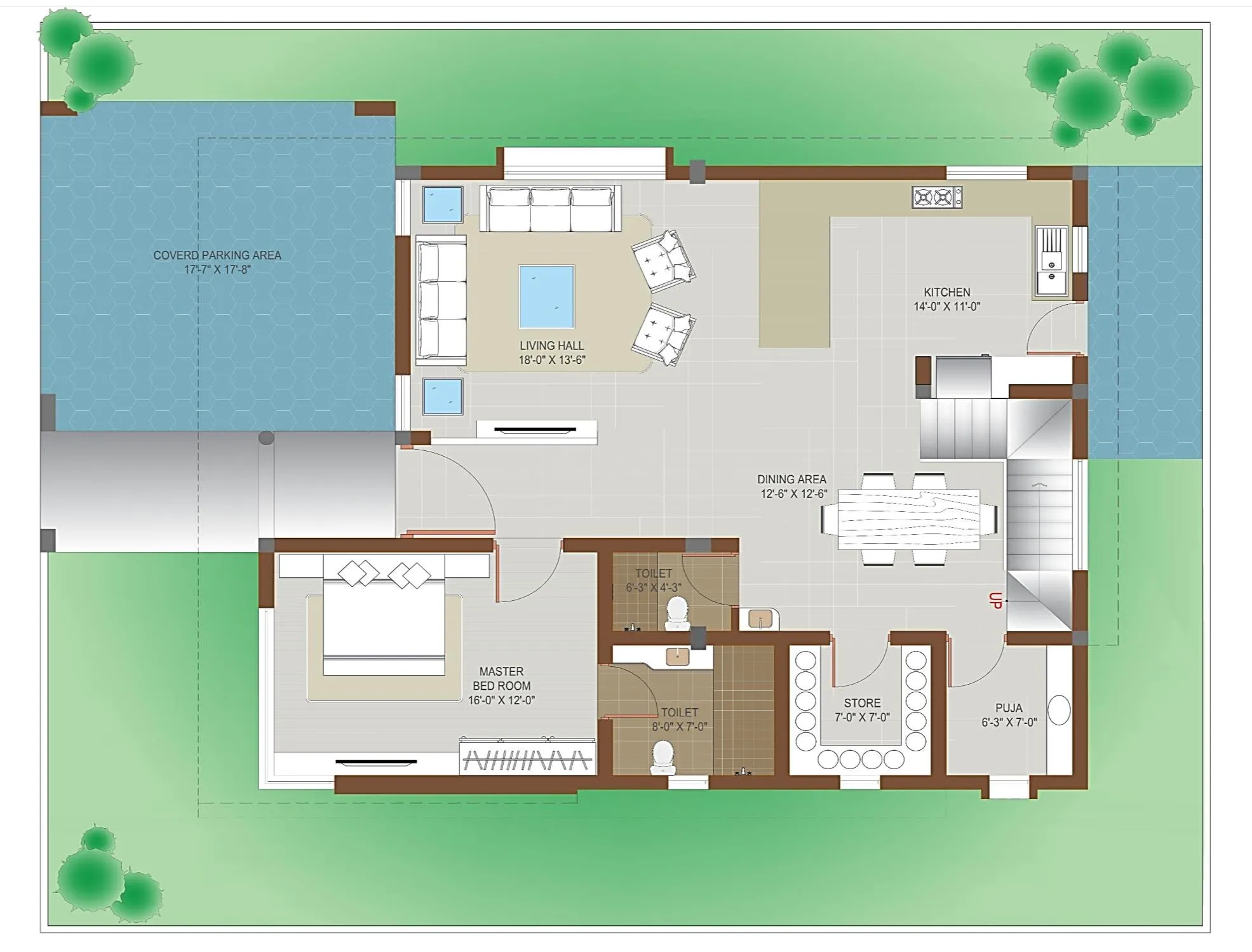 Surya Villaza · Type A · Ground floor