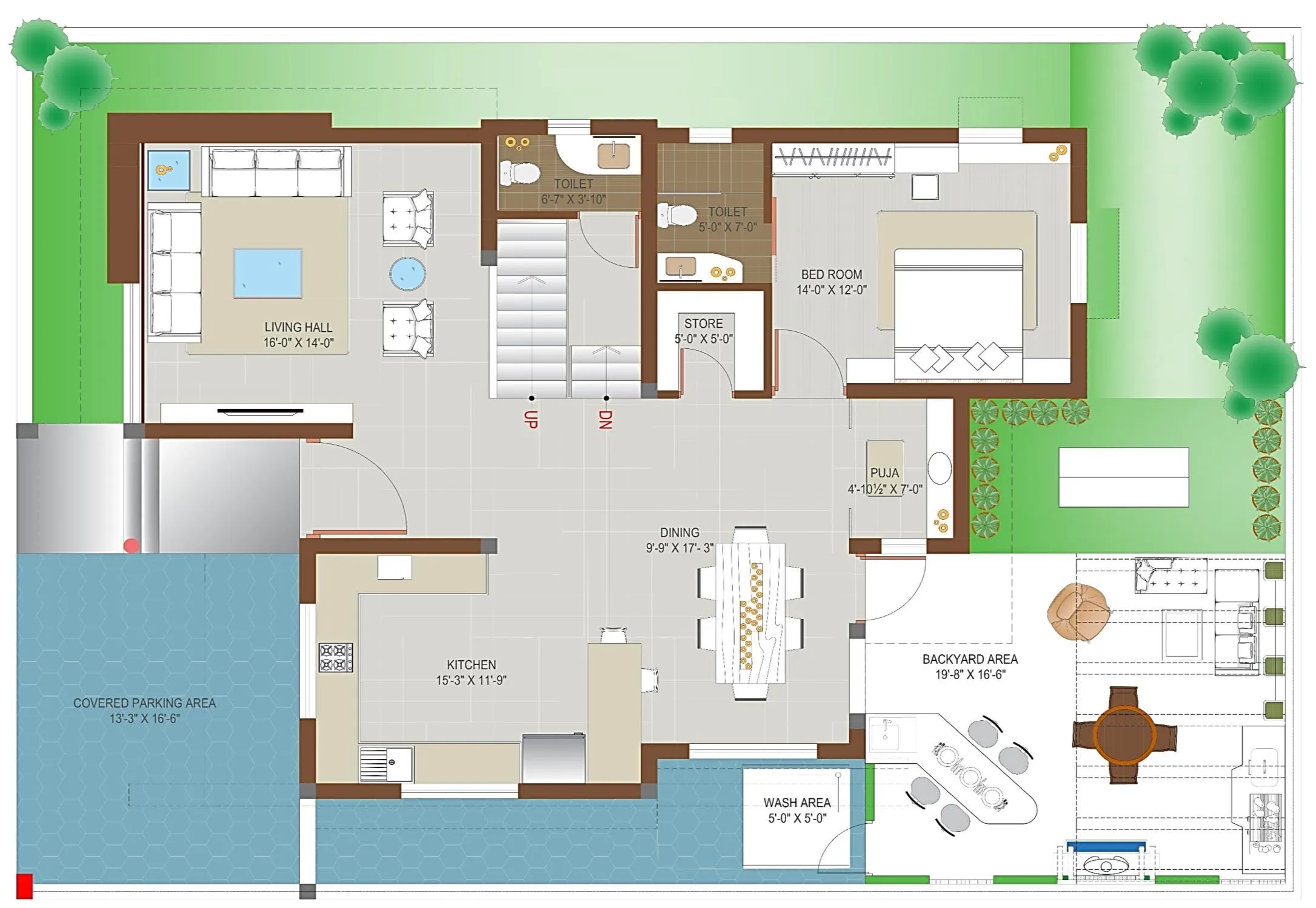 Surya Villaza · Type B · Ground floor